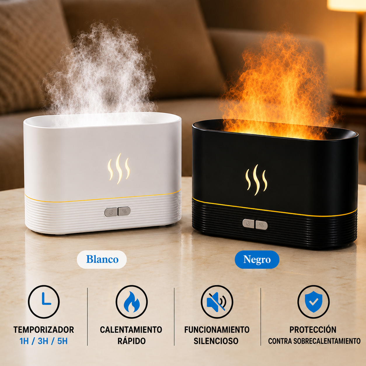 Humificador LED®-Imitación de Fuego