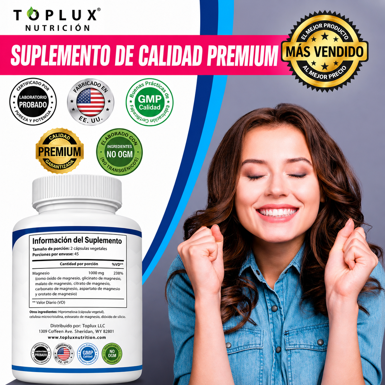 Magnesio Complex - Vitaminas para el Bienestar Diario.